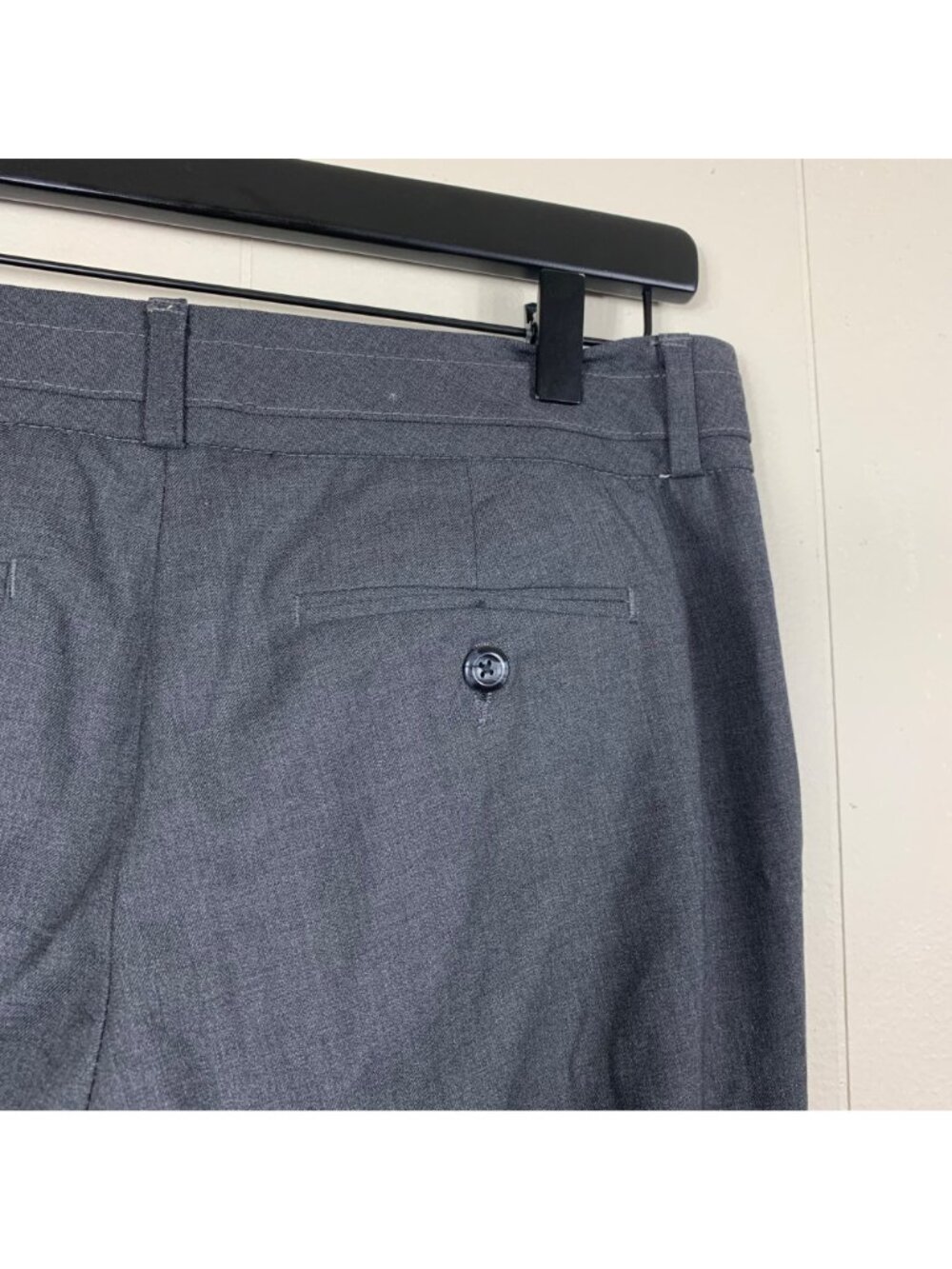 NEW Banana Republic Ryan Fit Wool Blend Wide Leg Pants Gray Office Siren Sz 6 - Picture 4 of 7